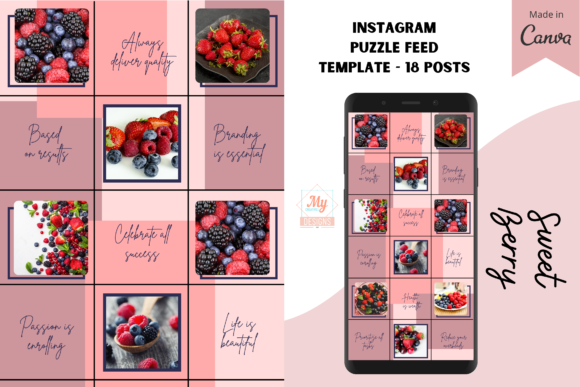 Download Canva Instagram Puzzle Feed Template - Feed Collection