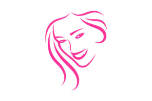 Download Beautiful Woman Face and Hair Care Logo - Logo Collection