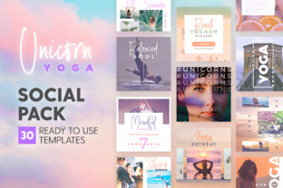 Download Unicorn Yoga - Social Pack - Social pack Collection