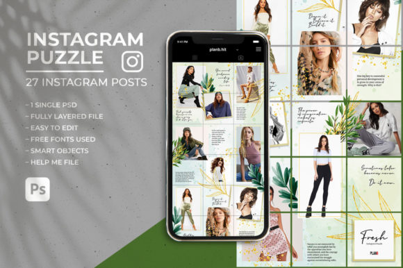 Download Fresh - Instagram Puzzle Feed - Feed Collection
