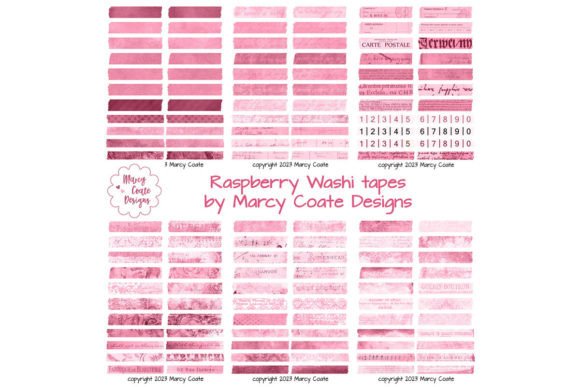 Download Raspberry Digital Washi Tape Printable - Digital Collection