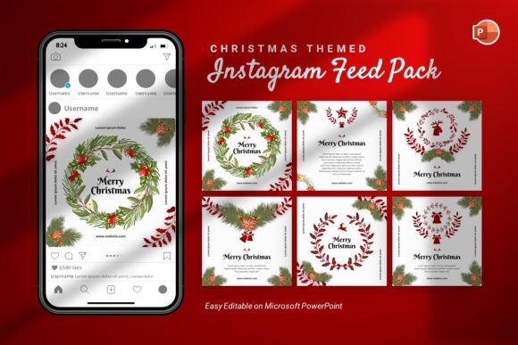 Download Instagram Feed - Christmas Template - Feed Collection