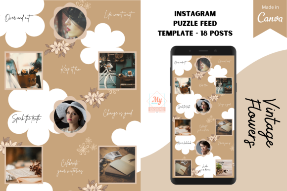 Download Canva Instagram Puzzle Feed Template - Feed Collection