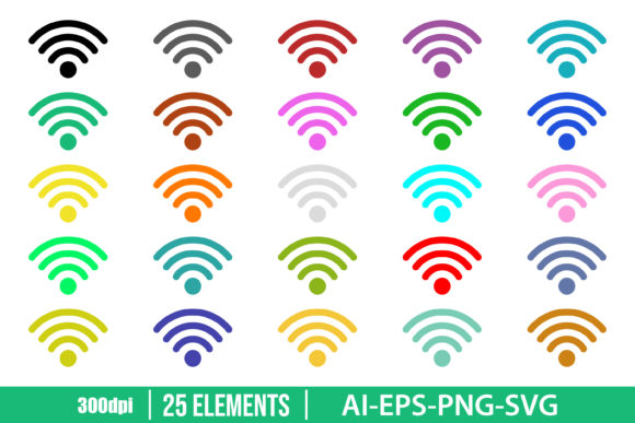 Download Internet Wifi Icon Clipart Set - Premium Resources