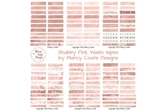 Download Shabby Pink Digital Washi Tape Printable - Digital Collection