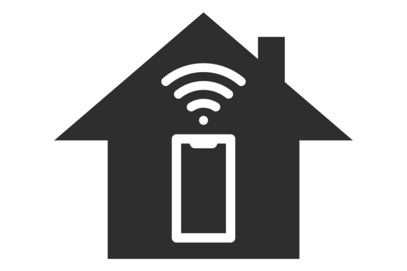 Download Home Internet Symbol. Wireless Signal in - Premium Resources