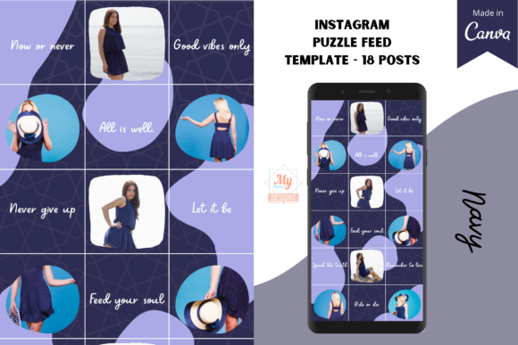 Download Canva Instagram Puzzle Feed Template - Feed Collection