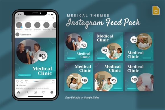 Download Instagram Feed - Medical Google Slides - Feed Collection